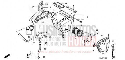 AIR CLEANER CRF100F8 de 2008